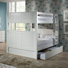 solid wood standard bunk bed 3d model