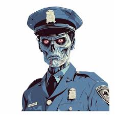 premium vector zombie police officer