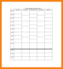 Printable College Binder Cover School Group Exercise Schedule