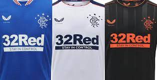 With a jet black base and bold orange trims, the 2020/2021 rangers third jersey has been designed to stand out. Castore Rangers 20 21 Home Away Third Kits Released Footy Headlines