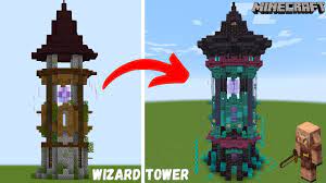Growing community and a huge map to explore and build! Transforming My Wizard Tower Using Only 1 16 Nether Blocks Youtube