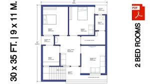 2 bedroom house plan design