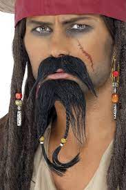 captain jack mustache goatee set