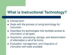 ppt instructional technology vs