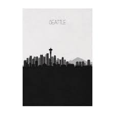 Seattle Cityscape Art V2