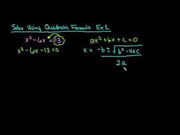 Solve Using Quadratic Formula No Real