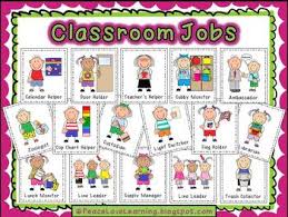 Back To School Instant Job Chart Preschool Job Chart