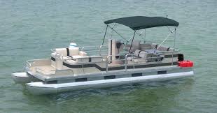 A pontoon boat is like a floating patio. Square Tube Bimini Top Carver By Covercraft