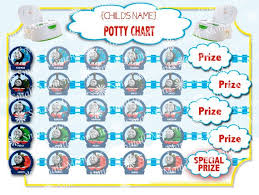 Thomas Potty Training Sticker Chart Instant Download On