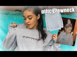 Ariana Grande Merch Unboxing Ntltc Crewneck Youtube