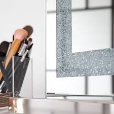 crystal vanity mirror with bluetooth