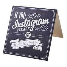 If You Instagram Table Tent Signs Vintage Affair