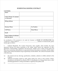 Sample Roofing Contracts Free Download