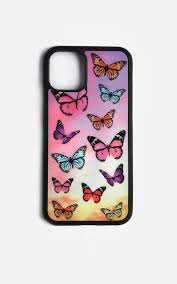 Plus cases iphone cases iphone se cases iphone x & xs cases iphone xr cases iphone xs max cases this protective clear case is covered in colorful butterflies with a shiny, metallic outline! Butterflies Iphone Case In Pink And Purple Showpo