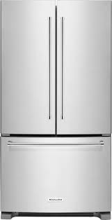 kitchenaid 20 cu ft stainless steel counter depth french door refrigerator krfc300ess