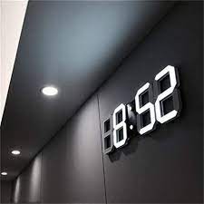 3d Led Wall Clock Modern Digital Alarm