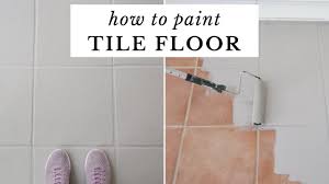 how to paint tile floor painting tile