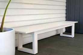 Long Lunch 2 15m Bench White Outside