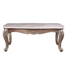 Rectangle Marble Top Coffee Table