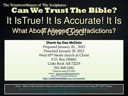 Ppt What About The Alleged Contradictions Powerpoint
