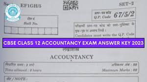 cbse cl 12 accountancy paper answer