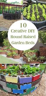 diy round raised garden beds