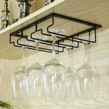 upside down hanging wine glass rack