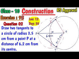 Draw Two Tangents To A Circle Of Radius