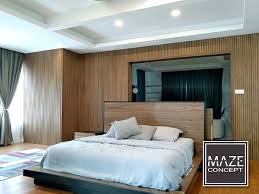 Bedroom Wood Wall Panel Maze Concept