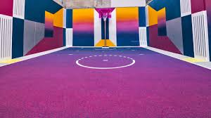this is the coolest basketball court we