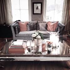 soft pink grey silver cozy living room
