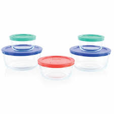 Airtight lids keep liquids from drying out. Pyrex Simply Storage Glass Containers With Lids Set 10 Pc Mariano S