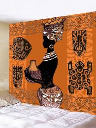 African Culture Print Tapestry Wall Art