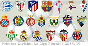 primera division la liga fixtures 2018