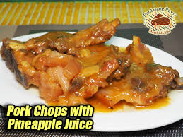 pork chops with pineapple juice