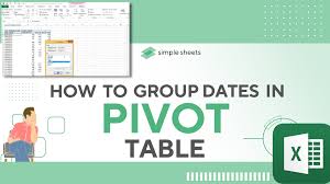how to group dates in pivot table
