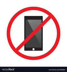 No Phone Sign No Talking By Phone Sign Red
