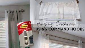curtain rod with command hooks
