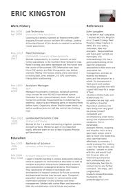 Resume Templates For Lab Worker Lab Technician Resume Samples