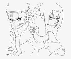 After sasuke uchiha's defection and naruto's departure from konohagakure at the end of part i, the team disbands. Naruto Sasuke Coloring Pages Naruto And Sasuke Drawing Transparent Png 678x600 Free Download On Nicepng