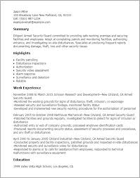 The sample resume below will give a candidate a strong idea of how to proceed constructing their resume. Armed Security Guard Resume Example Myperfectresume