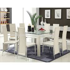 china pu seat glass dining room table