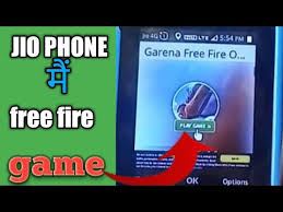 Everything without registration and sending sms! How To Play Free Fire Game In Jio Phone Jio Phone Mein Free Fire Game