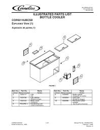 ilrated parts list bottle cooler