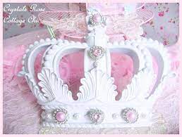 Shabby Pink Crown Wall Decor Nursery