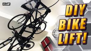 build a swing down bicycle storage lift