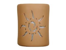 9 5 round open top ceramic wall sconce