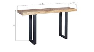 Straight Edge Console Table Metal