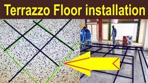 terrazzo flooring installation