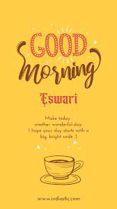 good morning eswari wished images time